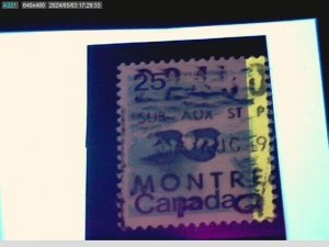 Canada # 597ii T4 VF USED 1-BAR TAG ERROR G2aR BS28036