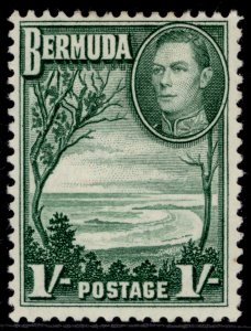 BERMUDA GVI SG115a, 1s bluish green, M MINT. Cat £15.