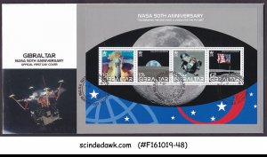 GIBRALTAR - 2008 NASA 50th ANNIVERSARY / SPACE - MS - FDC