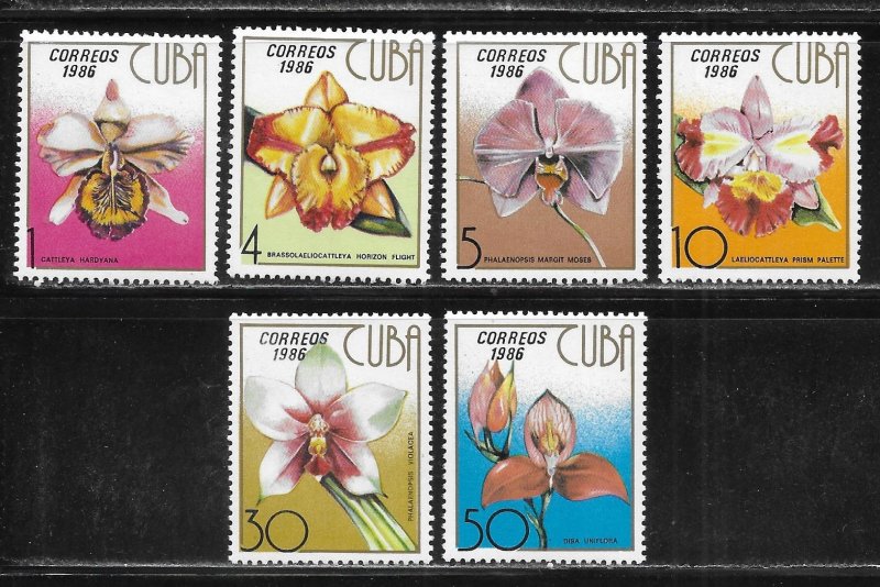 Cuba 2881-2886 Orchids set MNH