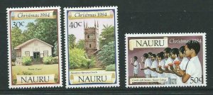 NAURU SG315/7 1984 CHRISTMAS MNH