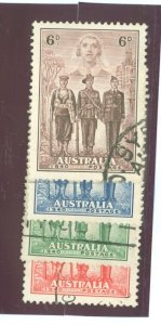 Australia  #184-187  Single (Complete Set)