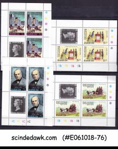 BARBUDA - 1979 DEATH CENTENARY OF SiR ROWLAND HILL SET OF 4 MIN/SHT MNH