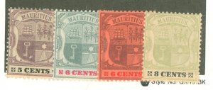 Mauritius #102-105 Mint (NH) Single