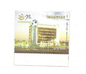 PARAGUAY 2006 CONMEBOL SOUTH AMERICAN FOOTBALL ORGANIZATION BUILDING MINT 1 VAL