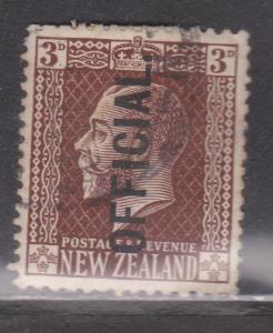 NEW ZEALAND - Scott # O46 Used - King George V Official Stamp