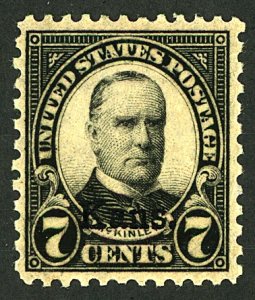 U.S. #665 MINT OG LH