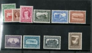 Newfoundland #172 - #182 Very Fine Never Hinged Set