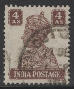 INDIA SG273 1941 4a BROWN USED