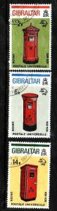 Gibraltar-Sc#307-9-used set-Pillar box-1974-