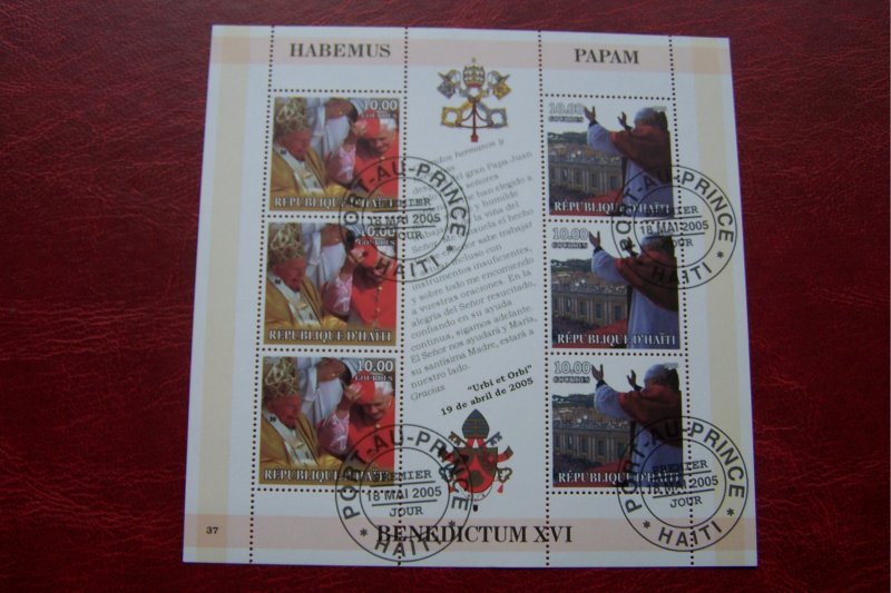 Haiti 2005 CTO Pope Benedict XVI  #3