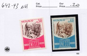 MONACO  642-43  MNH