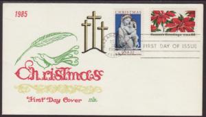 US 2165-2166 Christmas 1985 Dean Aubry U/A FDC