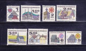 Czechoslovakia 1733-1736, 1737, 1738-1740 U Buildings