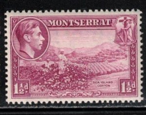 MONTSERRAT Scott # 94a MH - KGVI & Sea Island Cotton