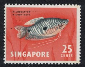 Singapore Three-spotted gourami Fish 1962 MNH SG#72