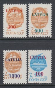 Latvia 308-311 MNH VF