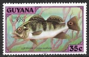 GUYANA 1980 35c LUKANANI Fish Pictorial London 80 Sc 317l MNH