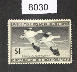MOMEN: US STAMPS # RW14 MINT OG NH LOT #B 8030