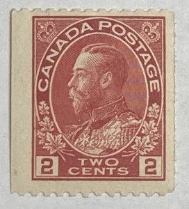 CANADA 1911-25 #132 King George V 'Admiral' Issue Coil - MH (CV 40$ +)