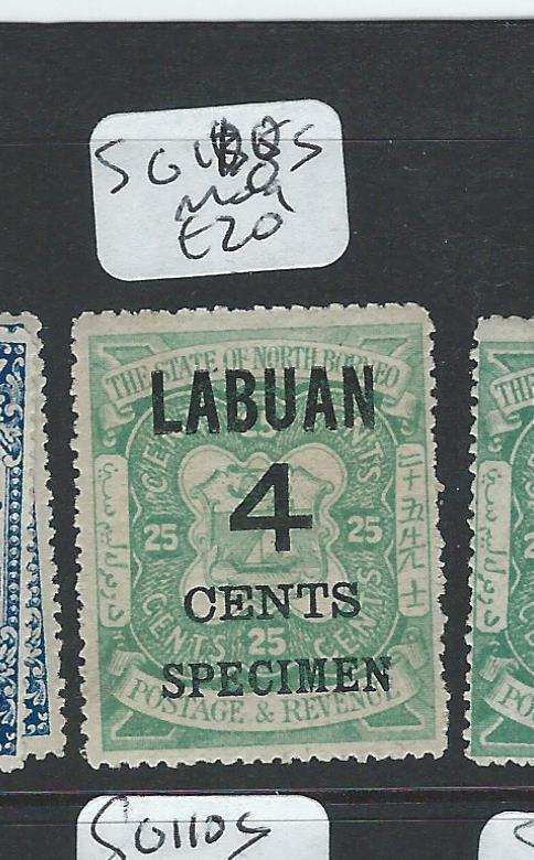 LABUAN (PP2101B) 4C/25C  SG108S SPECIMEN  MOG