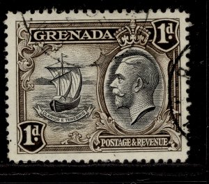 GRENADA GV SG136, 1d black & sepia, FINE USED.