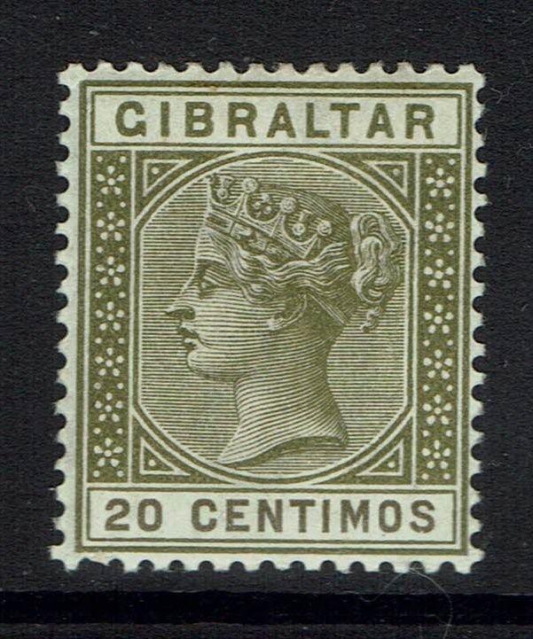 Gibraltar SG# 24, Mint Hinged, Minor Gum Crease -  Lot 112916