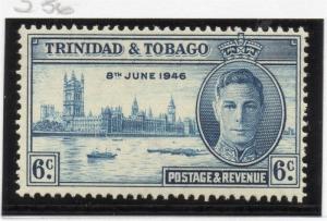 Trinidad & Tobago 1938 Early Issue Fine Mint Hinged 6c. 033903