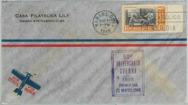 77138 - HABANA - Postal History -  FDC COVER 1948 -    politics war - Edifil 399