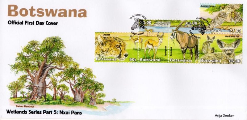 Botswana - 2019 Wetlands Nxai Pans FDC