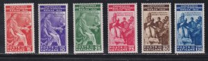 Vatican City # 41-46, International Judiical Conference, Hinged, 1/2 Cat.