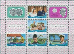 Cook Islands 1971 SG350 Royal Visit MS MLH