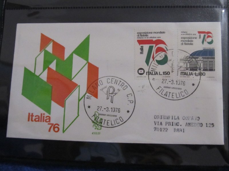 Italy 1976 FDC LR121F4-