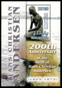 Maldives 2005 - Hans C. Andersen - Souvenir Stamp Sheet - Scott #2862 - MNH