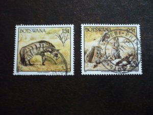 Stamps - Botswana - Scott# 524,526 - Used Part Set of 2 Stamps