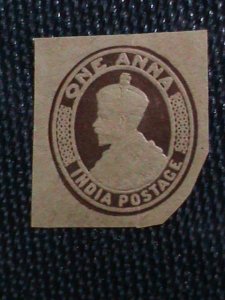 ​INDIA-1913 - 110 YEARS OLD- KING GEORGE V CUT SQUAR MNH- VF SCOTT NOT LISTED
