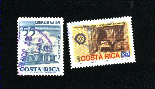 Costa Rica  2 different used PD