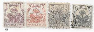 Haiti #38-41  (U)   CV $2.40