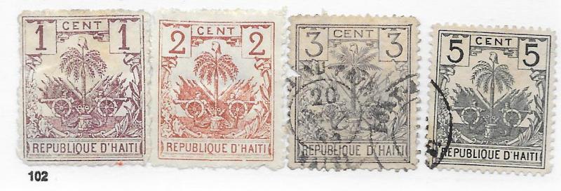 Haiti #38-41  (U)   CV $2.40