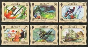 $1 World MNH Stamps (1240), Jersey Scott 461-466 MNH, Operation Raleigh set of 6