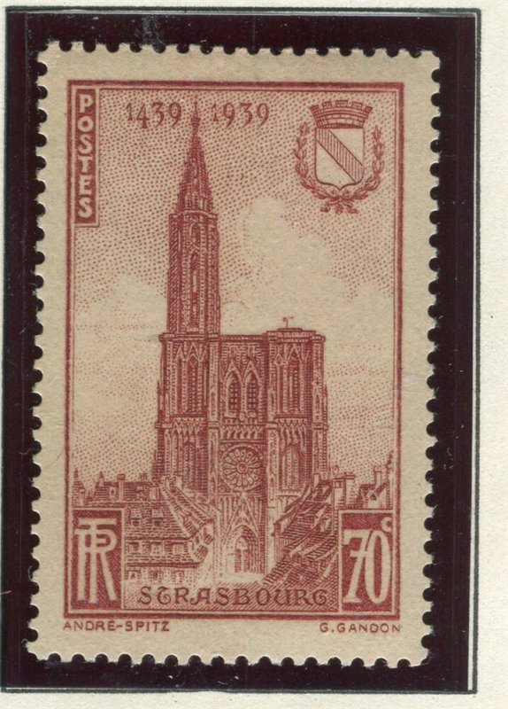 FRANCE; 1939 early Cathedral issue fine used value