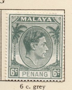 Malaya Penang 1949-52 Early Issue Fine Mint Hinged 6c. 207283