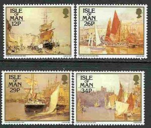 Great Britain-Isle Man # 327-30 Ships in Harbors (4) Mint NH