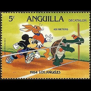 ANGUILLA 1984 - Scott# 563 Disney-Olympics Set of 1 NH