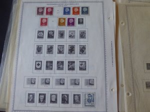 Netherlands and Colonies 1913-1914 Stamp Collection on Album Pages​