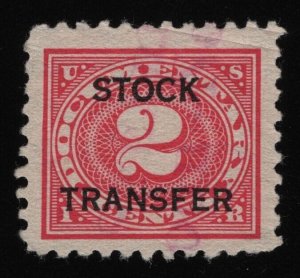 #RD25 2c Stock Transfer, Used [2] **ANY 5=FREE SHIPPING**