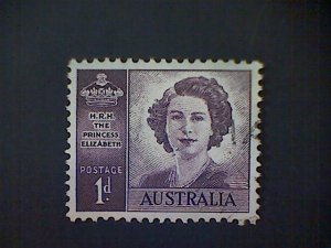 Australia, Scott #215, used (o), 1948, Princess Elizabeth, 1d, brown violet