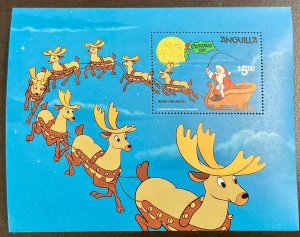 Anguilla Disney The Night Before Christmas Souvenir Sheet 1981 5 x 4 inches