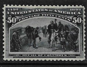 US 1893 Sc. #240 VF LH Disturbed Gum, Columbian Exposition