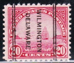 Precancel - DLE - Wilmington, DE PSS 247 Compound Perf - Town and Type Issue